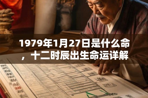 1979年1月27日是什么命，十二时辰出生命运详解