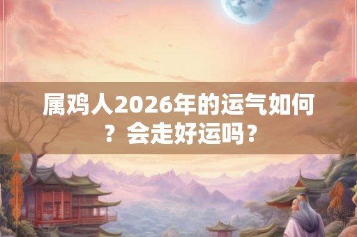 属鸡人2026年的运气如何？会走好运吗？