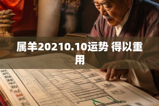 属羊20210.10运势 得以重用