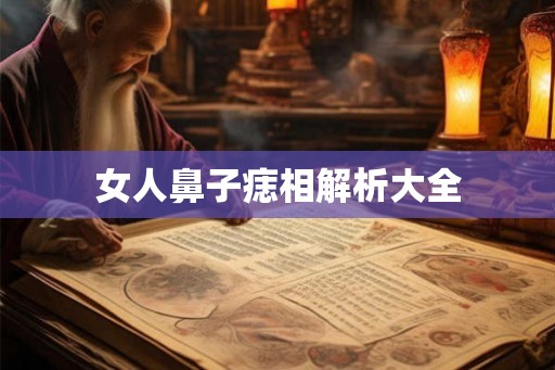 女人鼻子痣相解析大全