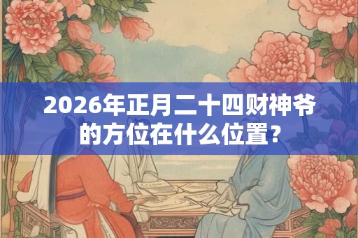 2026年正月二十四财神爷的方位在什么位置？