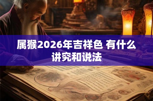 属猴2026年吉祥色 有什么讲究和说法