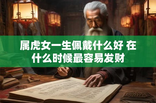 属虎女一生佩戴什么好 在什么时候最容易发财