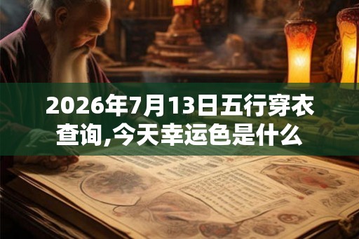 2026年7月13日五行穿衣查询,今天幸运色是什么