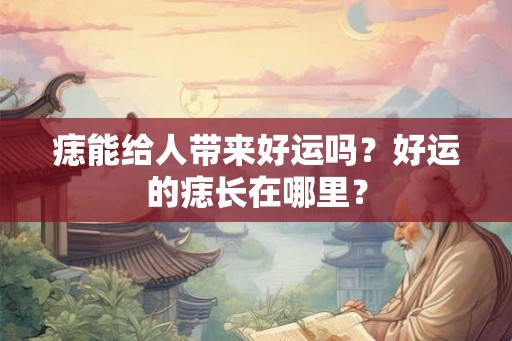 痣能给人带来好运吗？好运的痣长在哪里？