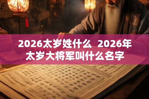2026太岁姓什么  2026年太岁大将军叫什么名字