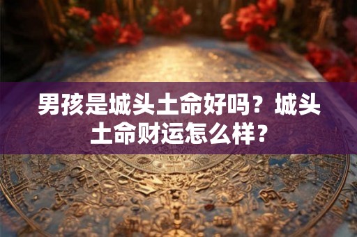 男孩是城头土命好吗？城头土命财运怎么样？