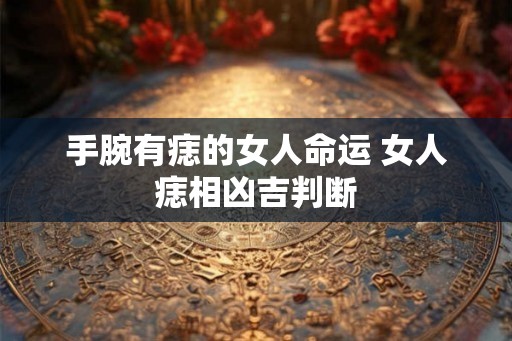 手腕有痣的女人命运 女人痣相凶吉判断 手腕有痣的女人命运 女人痣相凶吉判断