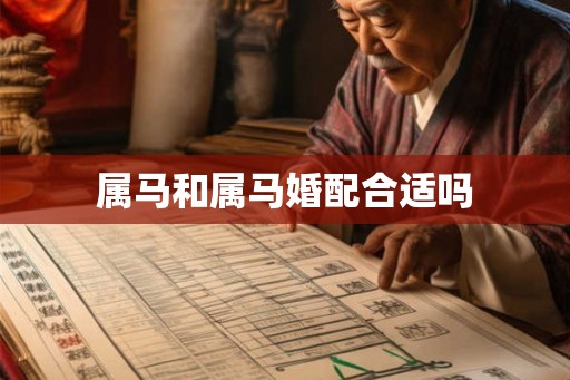 属马和属马婚配合适吗