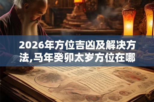 2026年方位吉凶及解决方法,马年癸卯太岁方位在哪里