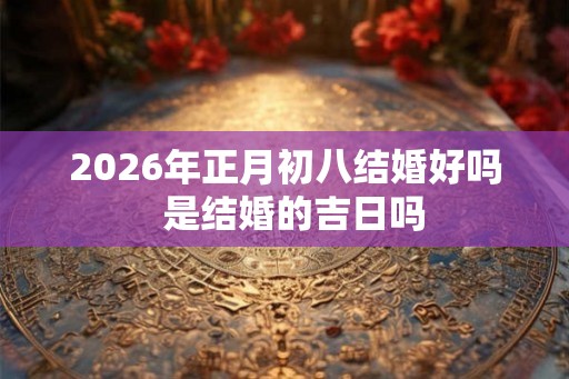 2026年正月初八结婚好吗  是结婚的吉日吗