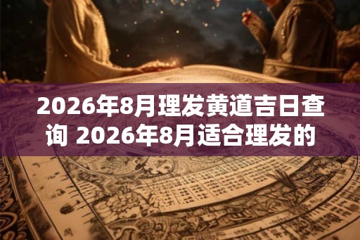 2026年8月理发黄道吉日查询 2026年8月适合理发的好日子 2026年8月理发黄道吉日查询 2026年8月适合理发的好日子