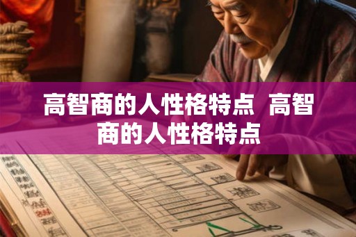 高智商的人性格特点  高智商的人性格特点