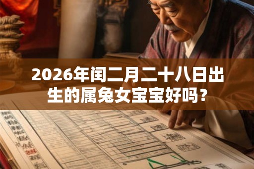 2026年闰二月二十八日出生的属兔女宝宝好吗？
