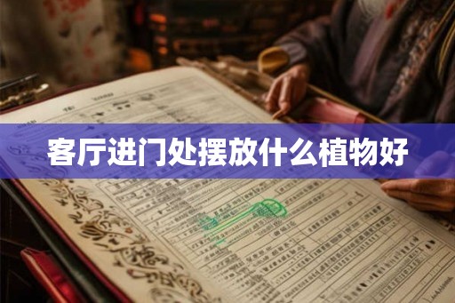 客厅进门处摆放什么植物好