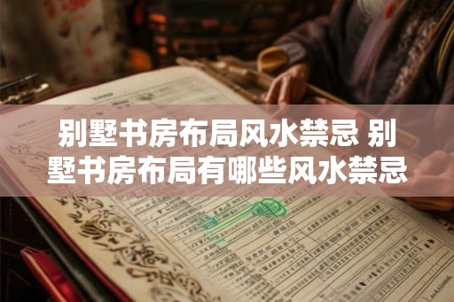 别墅书房布局风水禁忌 别墅书房布局有哪些风水禁忌