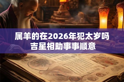 属羊的在2026年犯太岁吗 吉星相助事事顺意