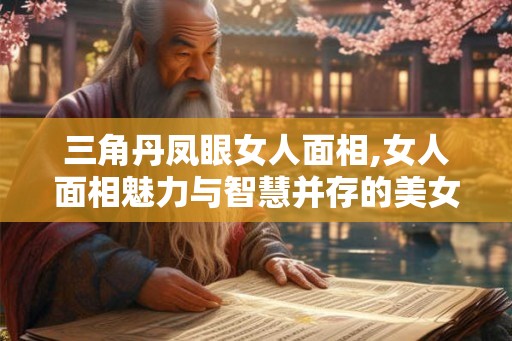 三角丹凤眼女人面相,女人面相魅力与智慧并存的美女