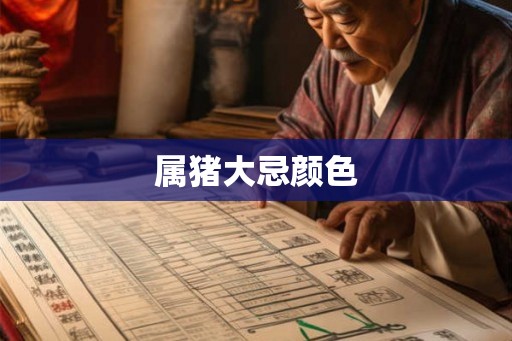 属猪大忌颜色
