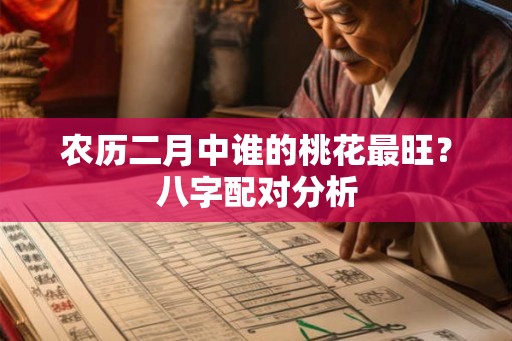 农历二月中谁的桃花最旺？八字配对分析