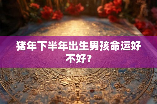 猪年下半年出生男孩命运好不好？