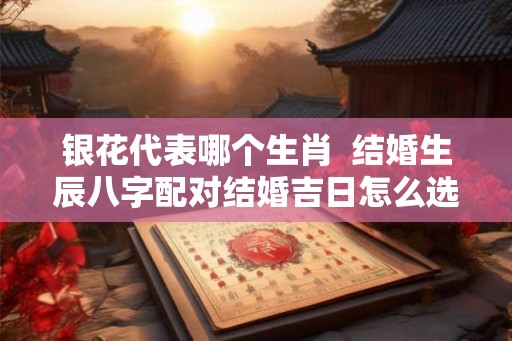 银花代表哪个生肖  结婚生辰八字配对结婚吉日怎么选好