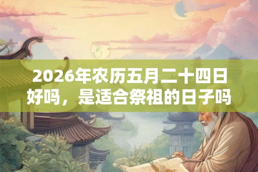 2026年农历五月二十四日好吗，是适合祭祖的日子吗？