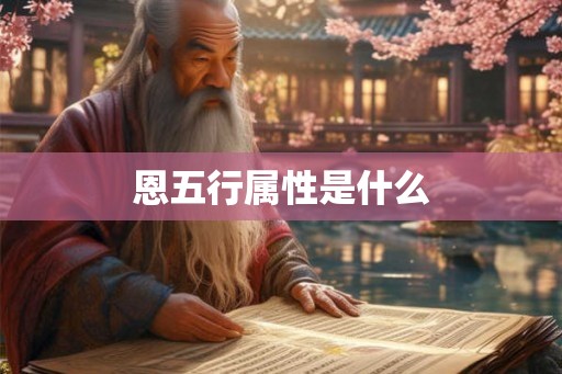 恩五行属性是什么 恩五行属性是什么