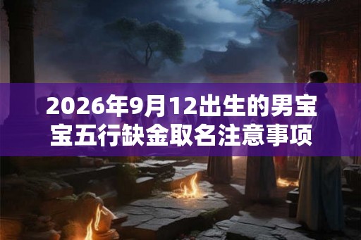 2026年9月12出生的男宝宝五行缺金取名注意事项