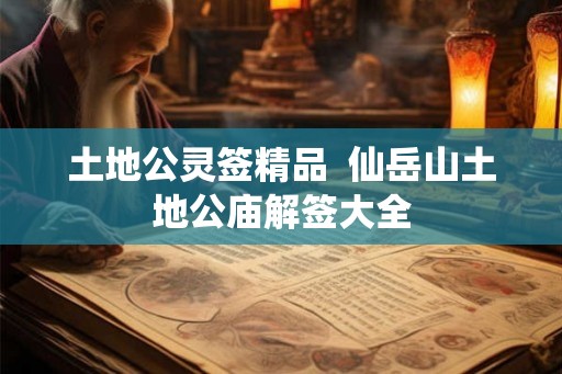 土地公灵签精品  仙岳山土地公庙解签大全