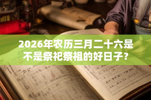 2026年农历三月二十六是不是祭祀祭祖的好日子？