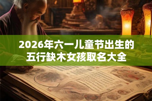 2026年六一儿童节出生的五行缺木女孩取名大全