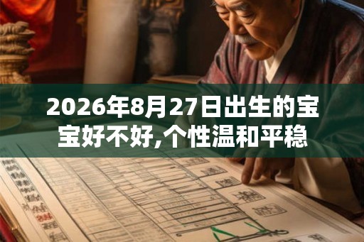 2026年8月27日出生的宝宝好不好,个性温和平稳