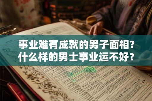 事业难有成就的男子面相?什么样的男士事业运不好? 事业难有成就的男子面相?什么样的男士事业运不好?