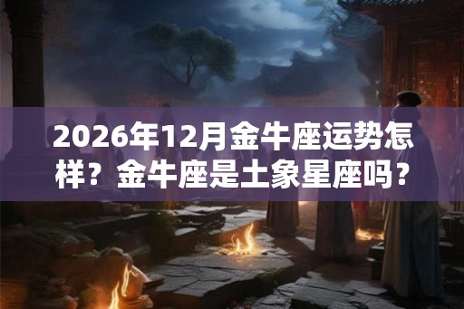 2026年12月金牛座运势怎样？金牛座是土象星座吗？