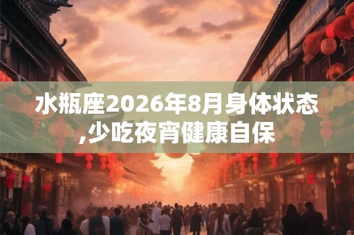 水瓶座2026年8月身体状态,少吃夜宵健康自保