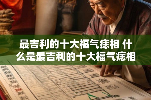 最吉利的十大福气痣相 什么是最吉利的十大福气痣相