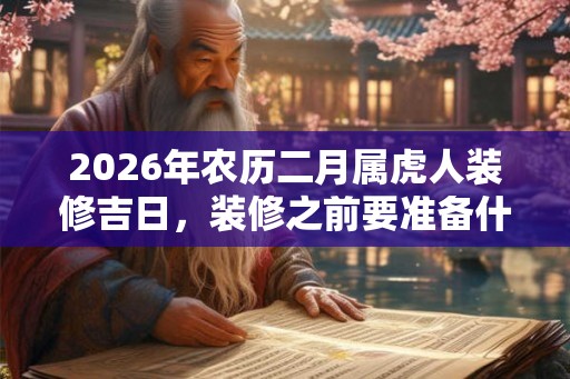 2026年农历二月属虎人装修吉日,装修之前要准备什么? 2026年农历二月属虎人装修吉日,装修之前要准备什么?