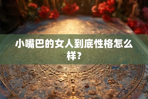 小嘴巴的女人到底性格怎么样？