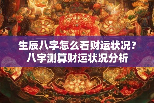 生辰八字怎么看财运状况?八字测算财运状况分析 生辰八字怎么看财运状况?八字测算财运状况分析