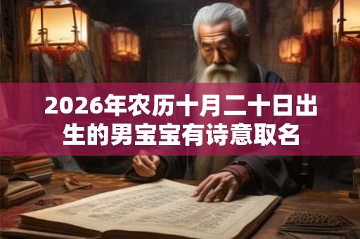 2026年农历十月二十日出生的男宝宝有诗意取名