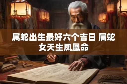 属蛇出生最好六个吉日 属蛇女天生凤凰命