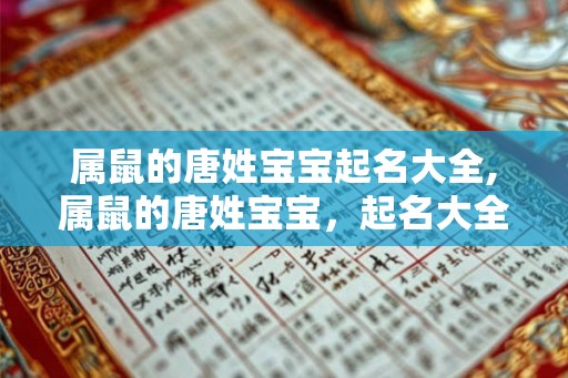 属鼠的唐姓宝宝起名大全,属鼠的唐姓宝宝，起名大全来啦！