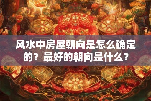 风水中房屋朝向是怎么确定的？最好的朝向是什么？