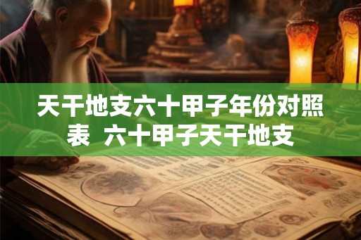 天干地支六十甲子年份对照表 六十甲子天干地支 天干地支六十甲子年份对照表 六十甲子天干地支