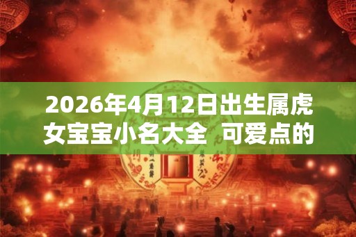 2026年4月12日出生属虎女宝宝小名大全  可爱点的乳名