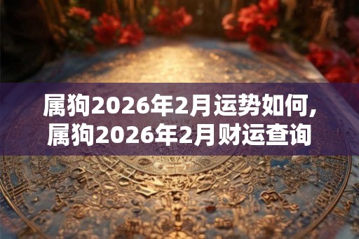 属狗2026年2月运势如何,属狗2026年2月财运查询 属狗2026年2月运势如何,属狗2026年2月财运查询
