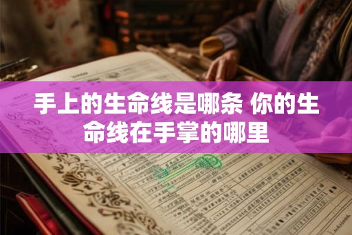 手上的生命线是哪条 你的生命线在手掌的哪里