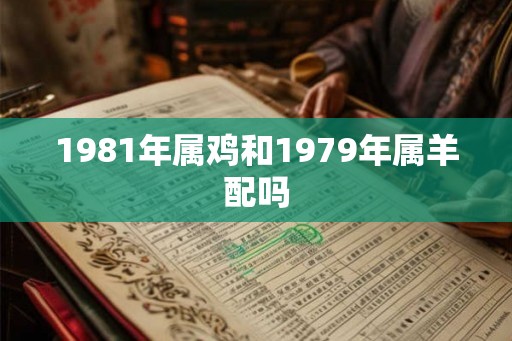 1981年属鸡和1979年属羊配吗