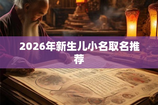 2026年新生儿小名取名推荐